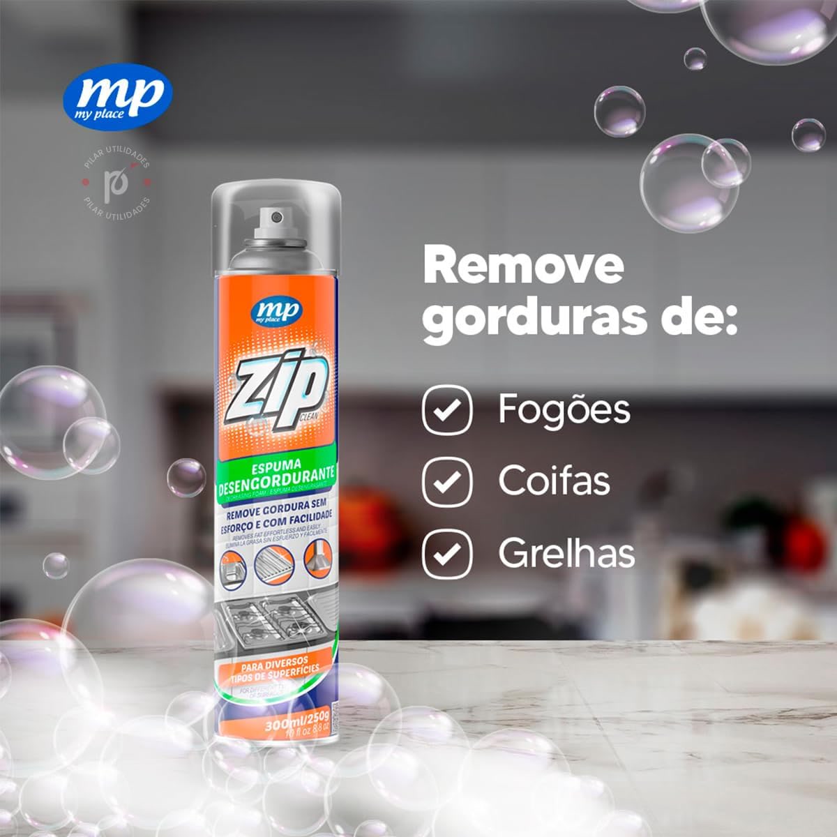 Remove gordura de fogoes, coifas e grelhas